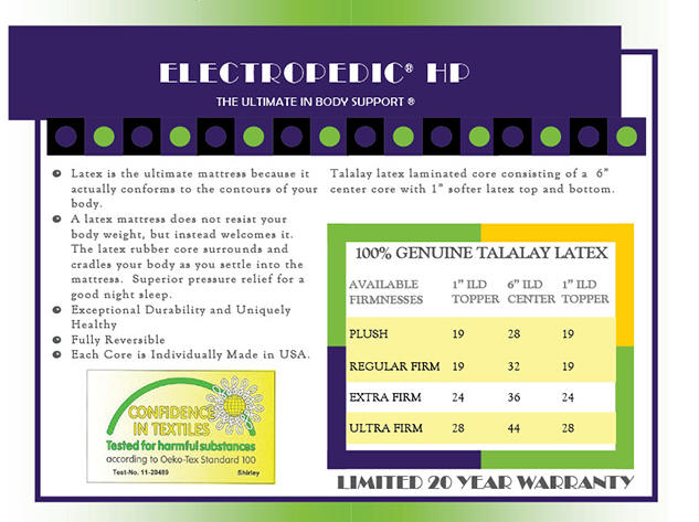 High Profile Talalay Latex Mattress